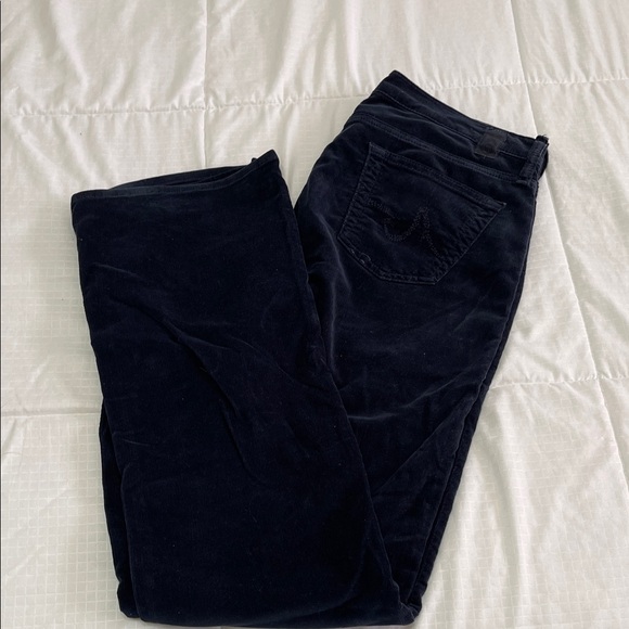 AG Adriano Goldschmied Navy Corduroy Pants - Picture 2 of 4
